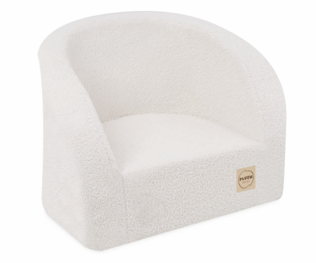 tugitool lastele lambakarva kreem plush nest disain