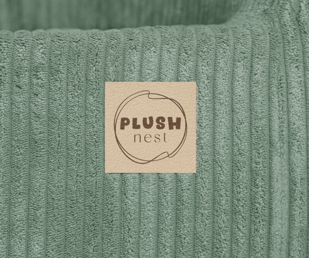 Plush Nest tugitool lapse toas – roheline mööblikujundus