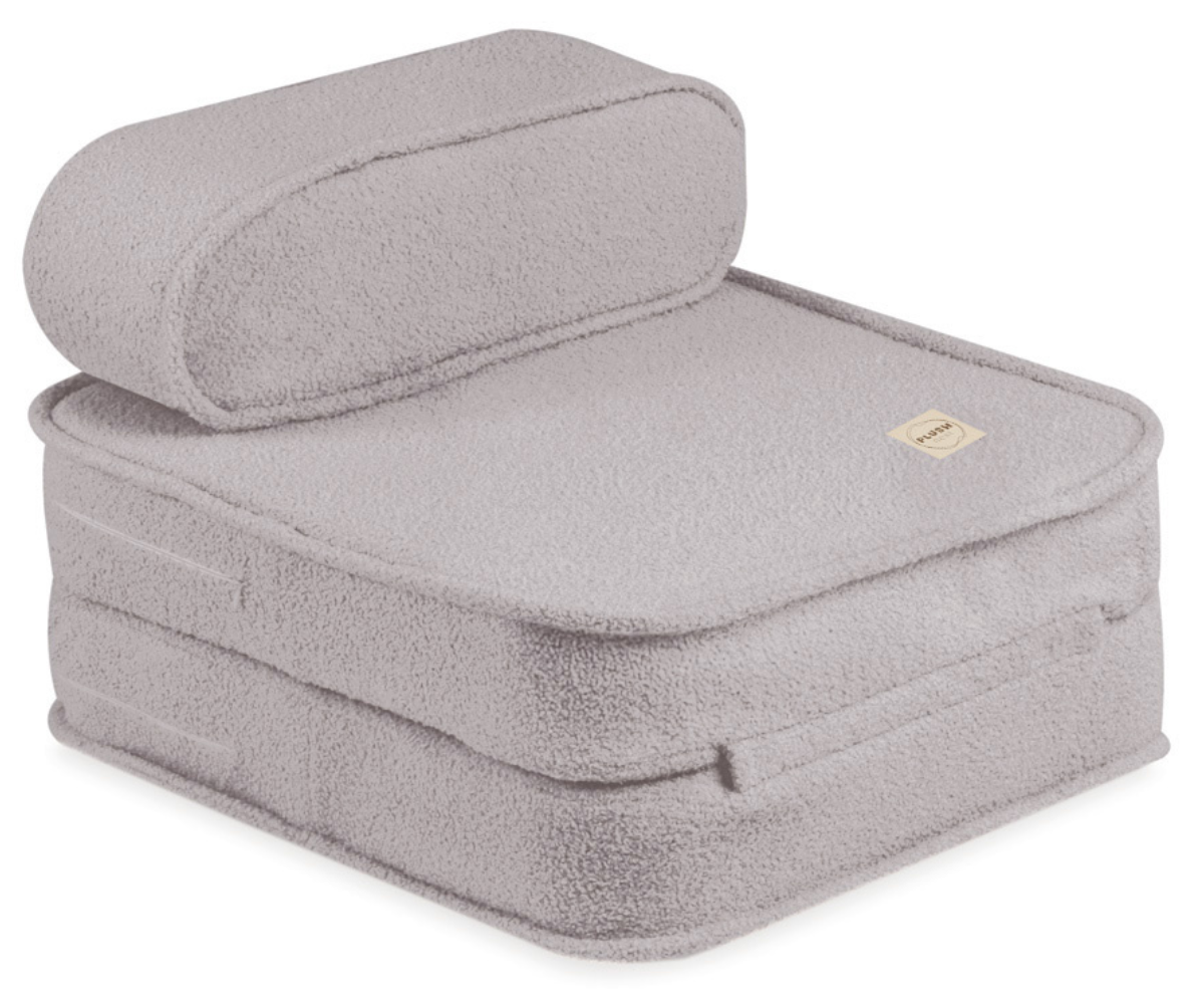 tugitool-voodi lastele plush nest lamb hall avatuna madratsina