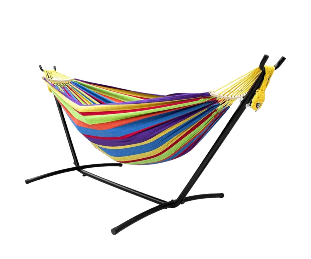 Aiakiik metallraamil 200x120 cm värviline
