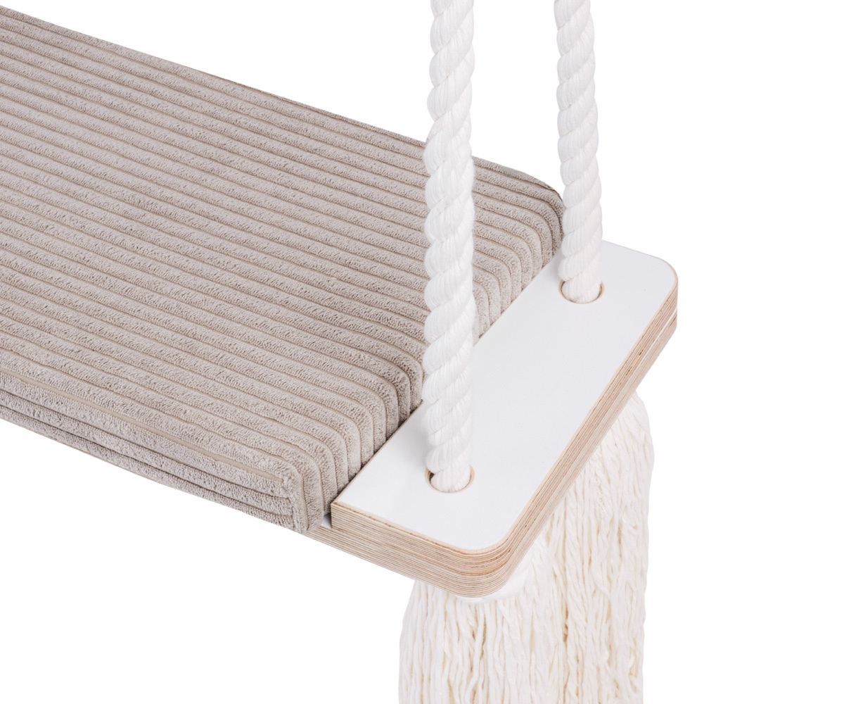Kiigeiste tuppa Plush Nest 60x24cm valge/beež (3-7a, 100kg)