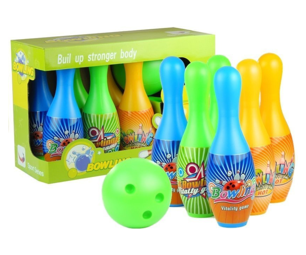 Laste bowlingukomplekt 6 kurikat + pall