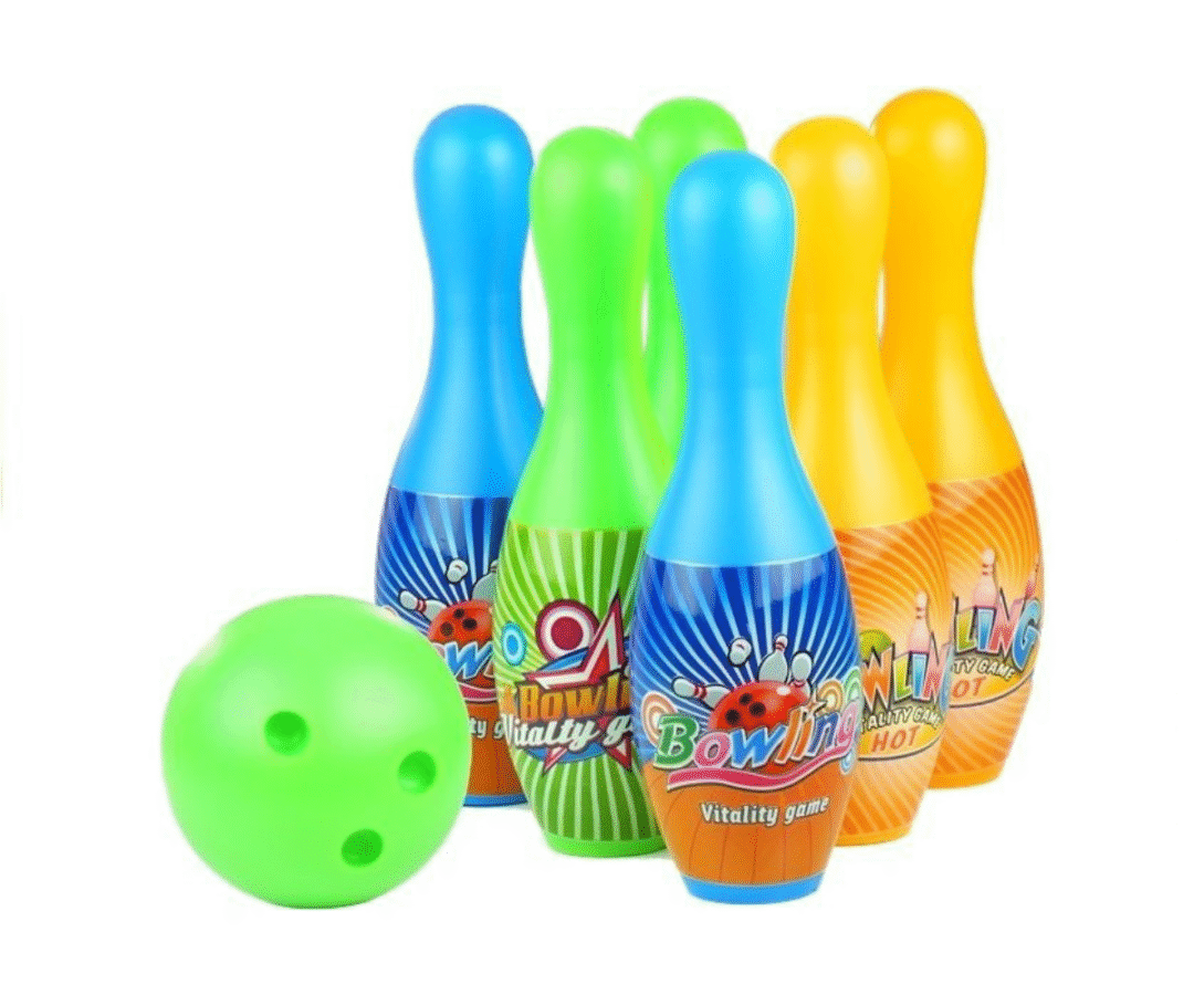 Laste bowlingukomplekt 6 kurikat + pall