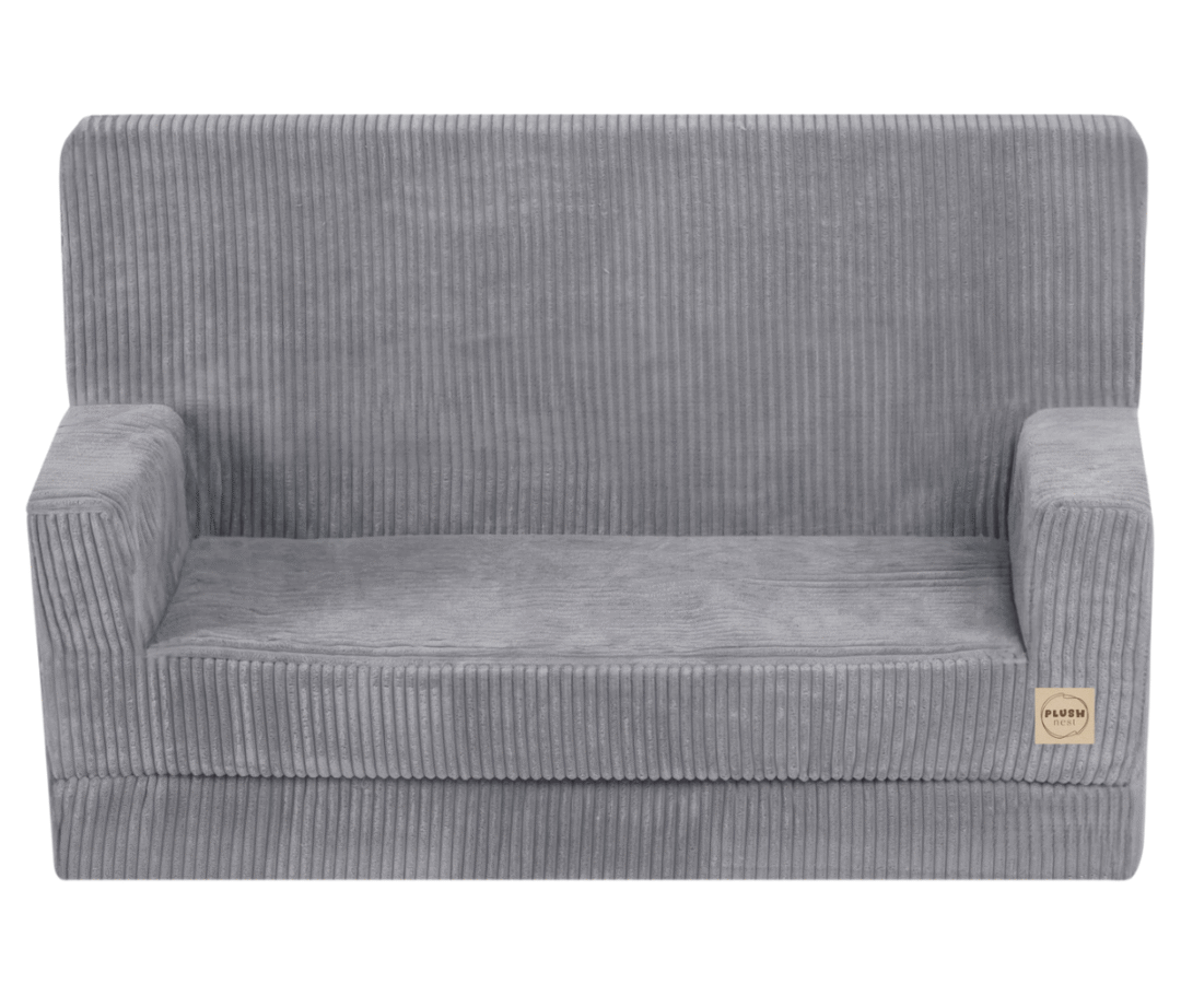 hall sametist laste diivan Plush Nest Foldie volditud kujul