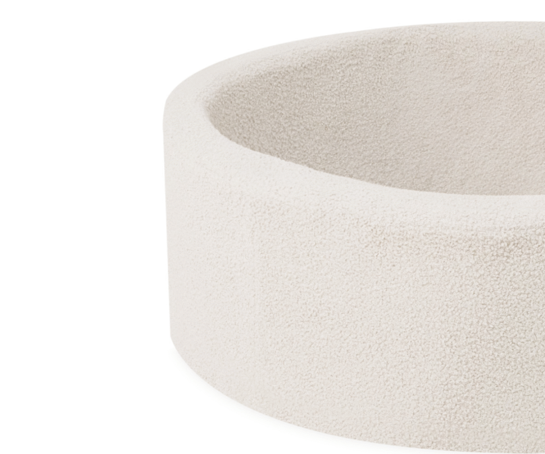 Pallimeri Plush Nest 90/30cm Lamb + 200 palli (kuldne, pärlmutter, hele roosa)