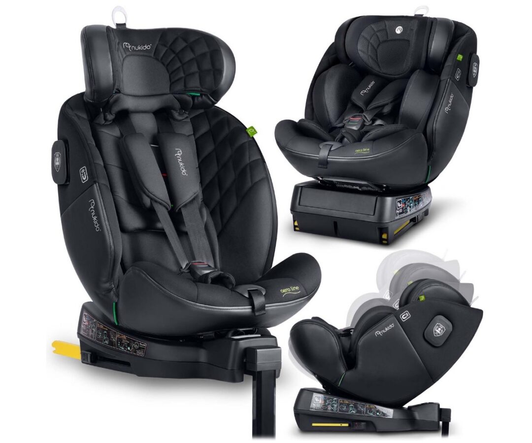 Turvatool Nukido Aero Line must 0–36 kg ISOFIX autos paigaldatuna