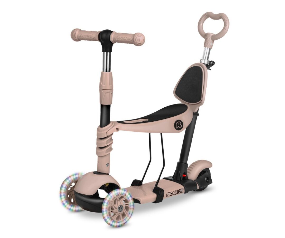 Tõukeratas Ricokids Todi 3in1 LED beež laste jaoks