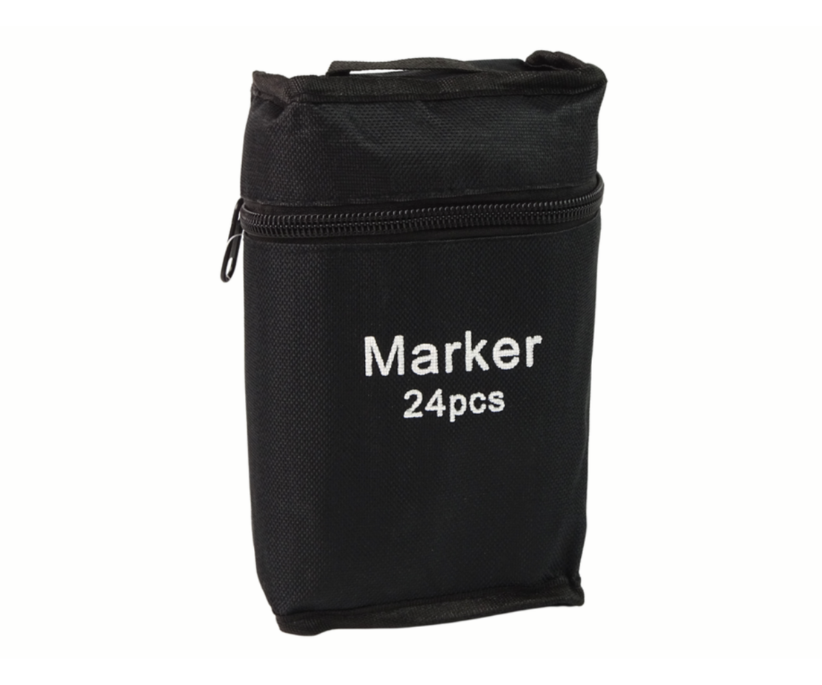 Kahepoolsed markerid Pro Touch + kott 24 tk