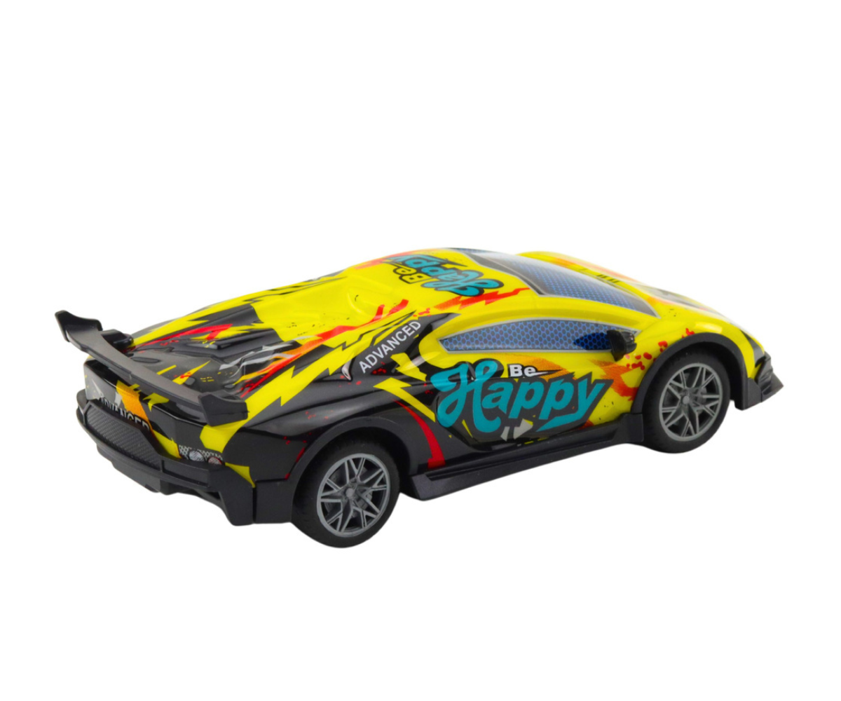 Kaugjuhitav sportauto LED valgusefektiga