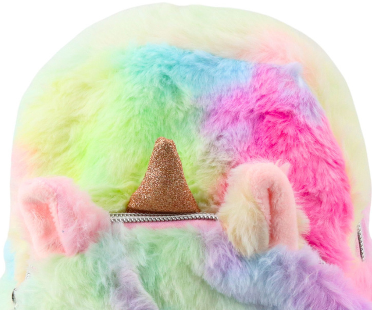 kompaktne 20 cm ükssarviku seljakott, ideaalne lastele lasteaeda või jalutuskäigule