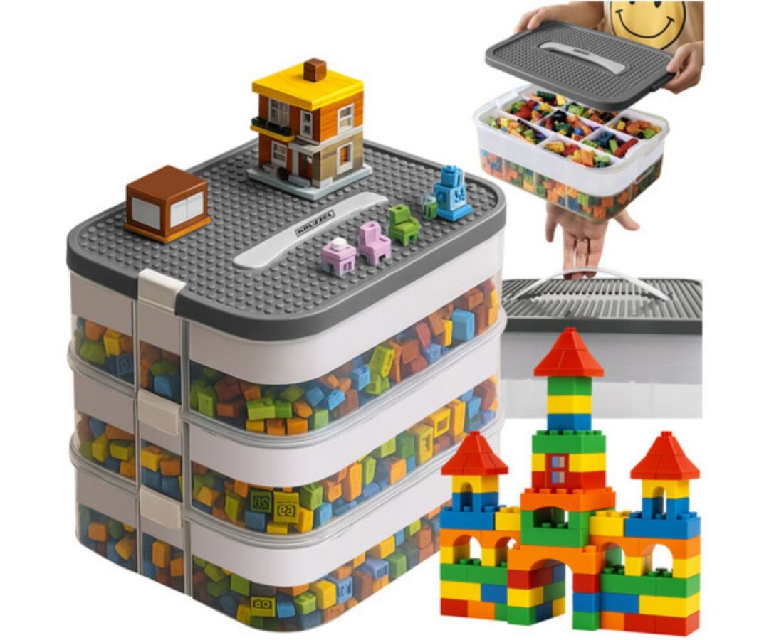 Legoklotside hoiustamise konteiner 22L – 3-korruseline