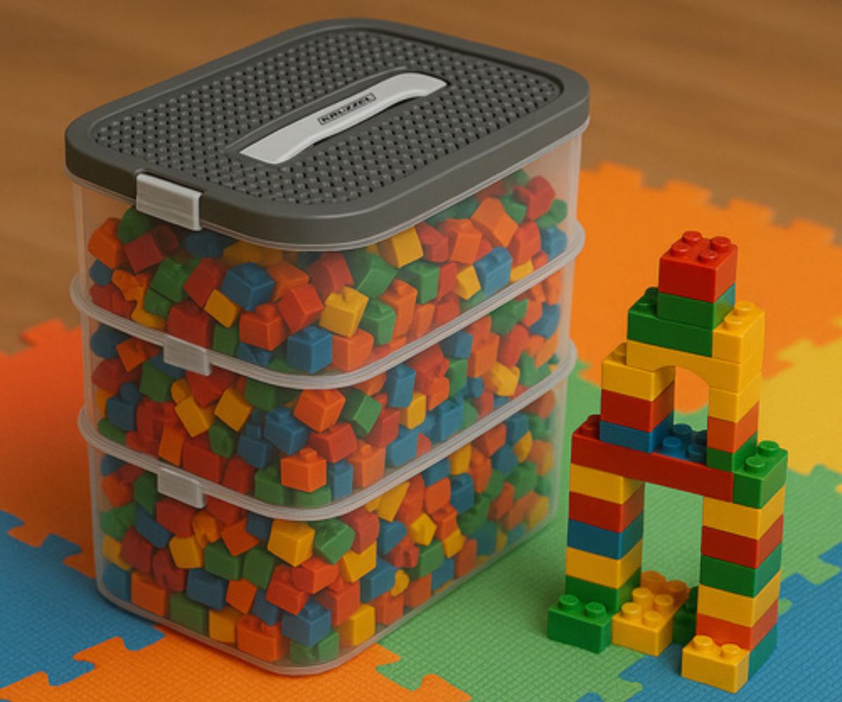 Legoklotside hoiustamise konteiner 22L – 3-korruseline