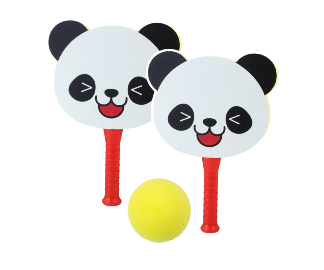 Mängukomplekt panda – reketid ja pall