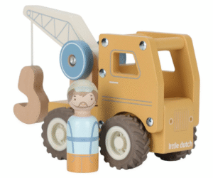 Little Dutch puidust kraanaauto FSC sertifikaadiga