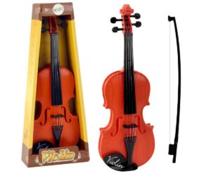 Laste viiul - helepruun muusikainstrument pakendis, ideaalne lastele alates 3. eluaastast.