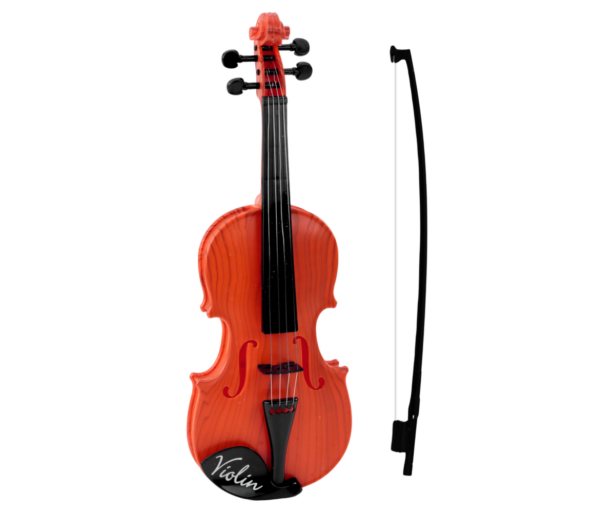 Laste viiul - helepruun muusikainstrument koos kaarega, ideaalne esmakordseteks muusikakogemusteks.