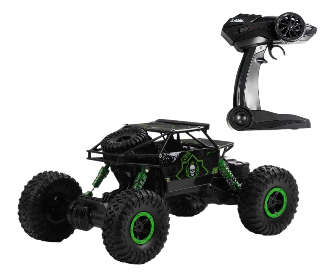 RC maastikuauto Monster 22cm roheline koos puldiga