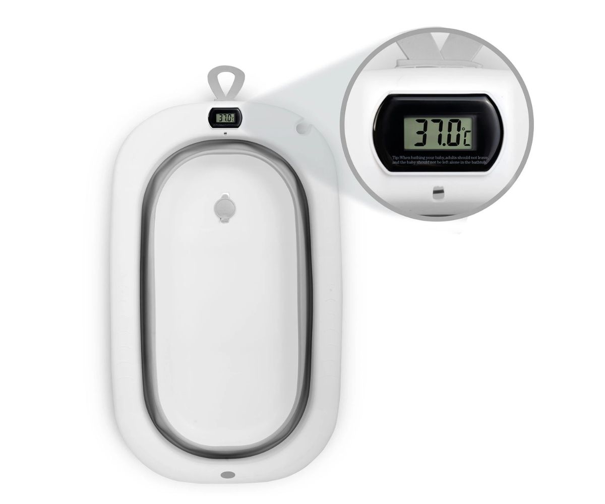 Kokkupandav beebivann termomeetri ja beebisisuga Ricokids 3