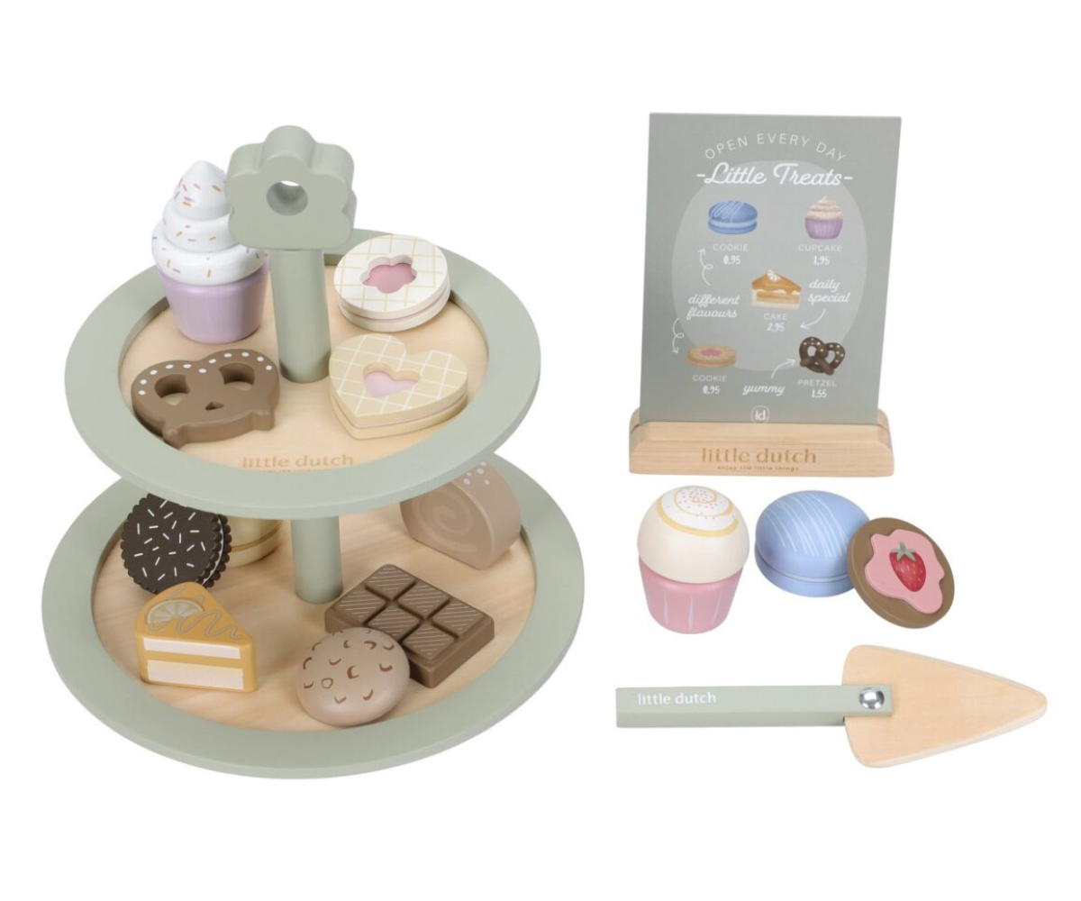 Little Dutch puidust koogi serveerimise komplekt FSC