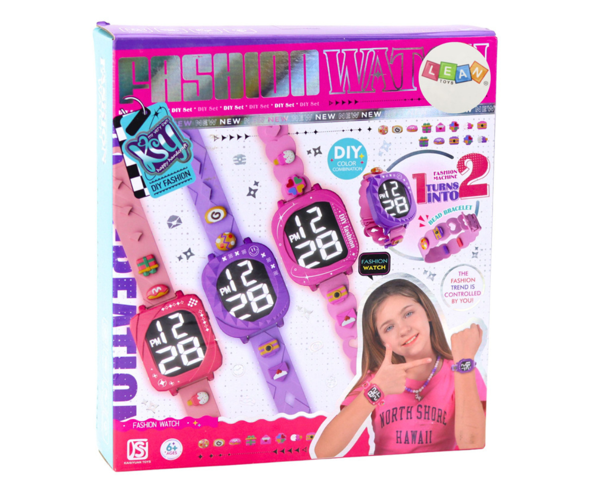 Fashion watch set for kids – vahetatavad rihmad ja kell