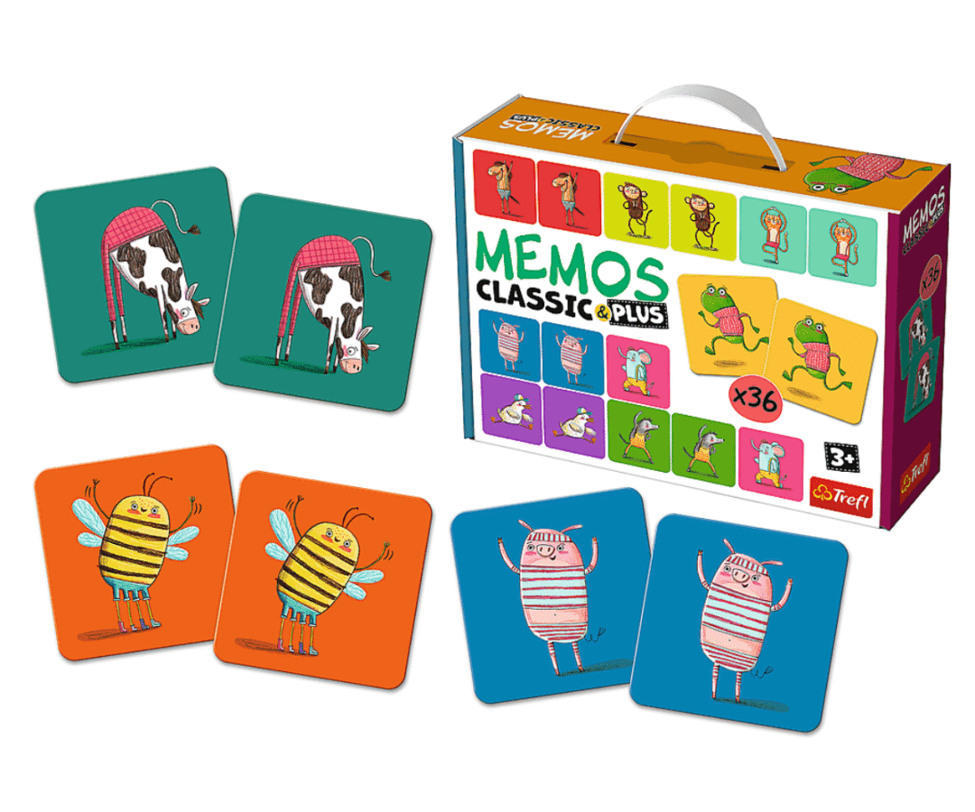 memomäng loomad Trefl Memos Classic & Plus