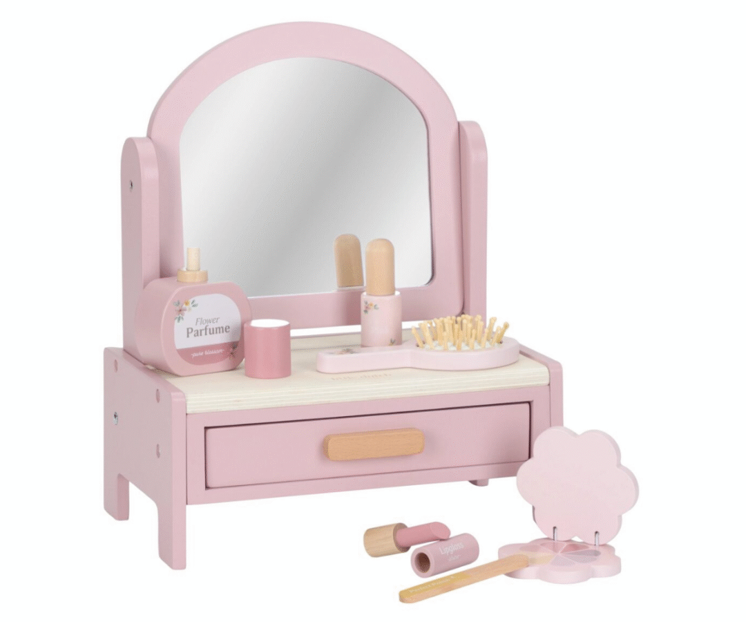 Little Dutch FSC puidust meigilaud lastele roosas toonis