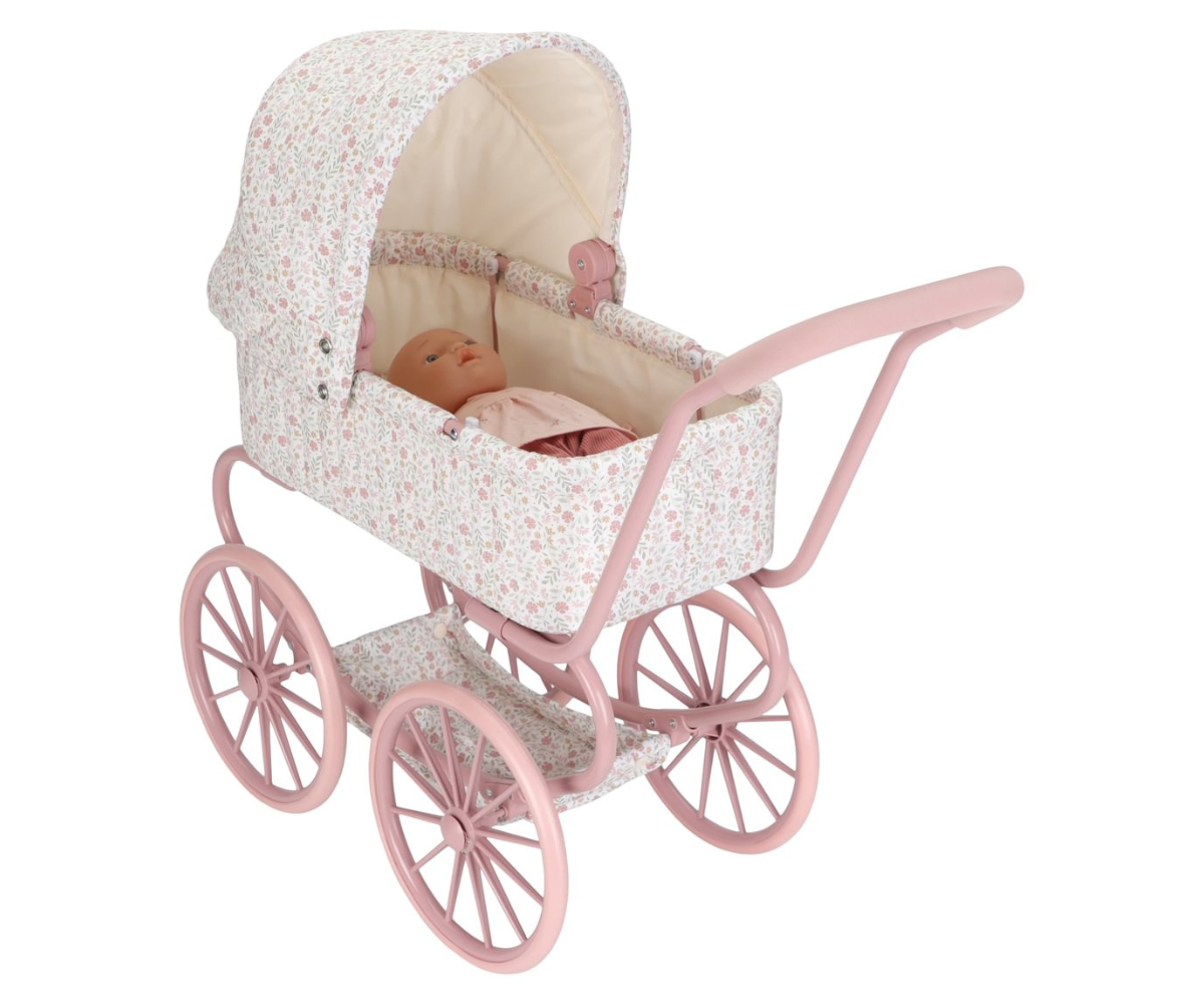 Nukuvanker metallist Soft Flowers Little Dutch roosa raamiga