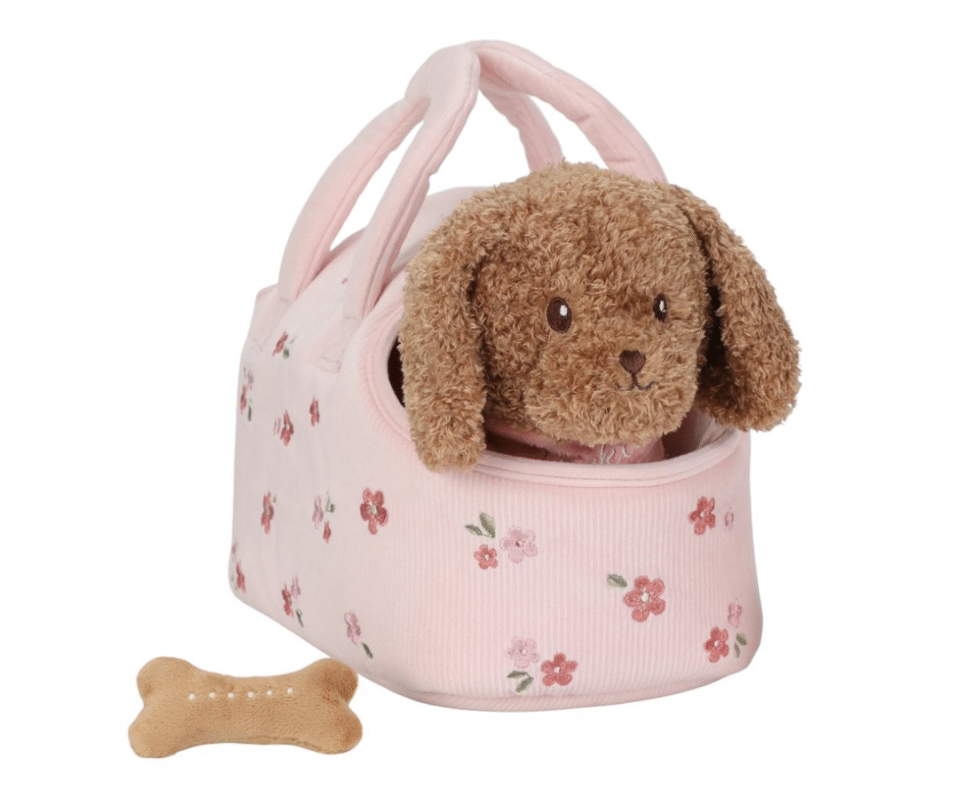 Pehme koer Jackie koos kandekotiga – Little Dutch