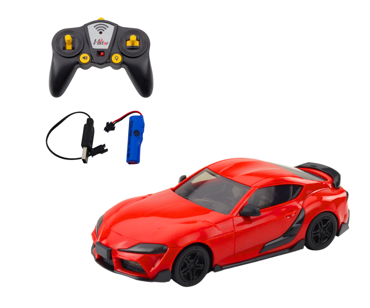 Realistlik pukseerimisauto komplekt haagise ja puldiga