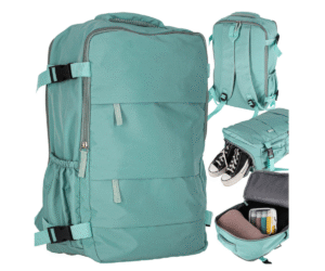 Roheline reisiseljakott kolme sahtliga 45x30 cm