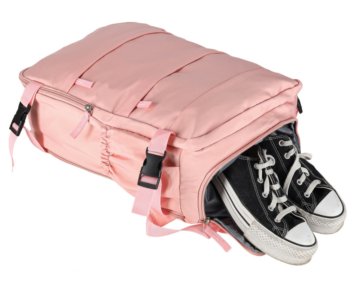 Reisiseljakott roosa värvi vastupidavast Oxford kangast