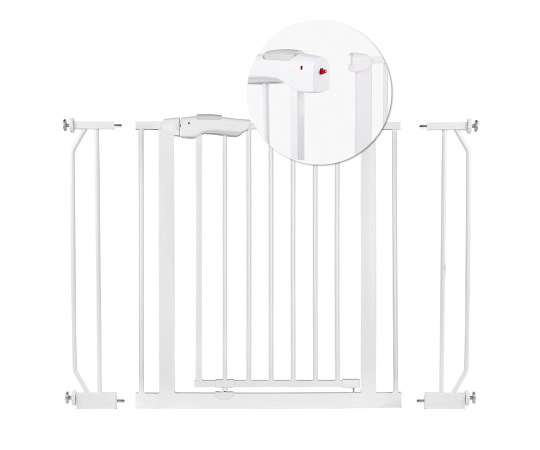 Turvavärav Nukido 75-105cm (718000) – valge