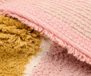 Little Dutch roosa vikerkaare vaip 80x130 cm orgaaniline puuvill
