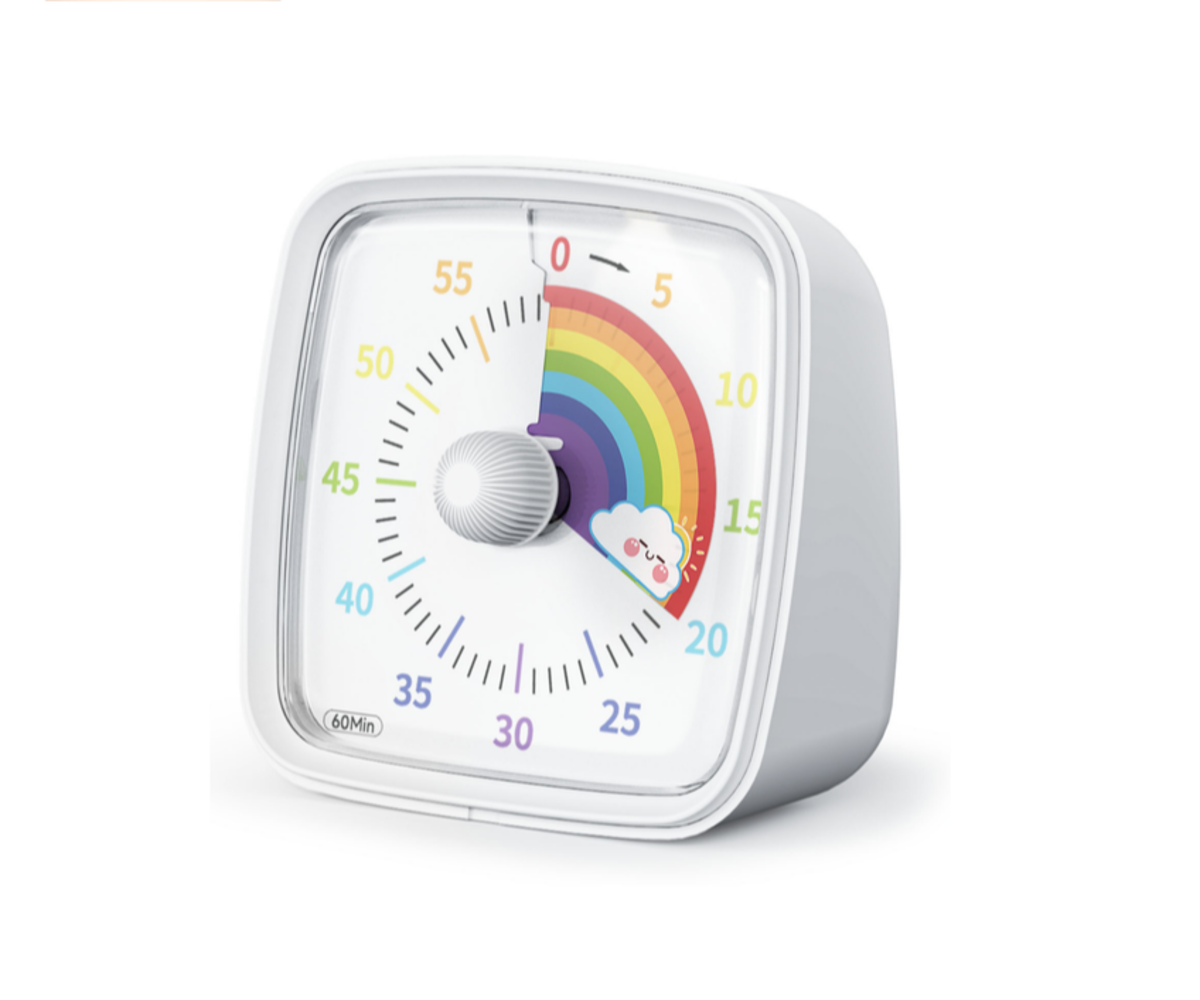 Äratus- ja valgusfunktsiooniga taimer Vikerkaare, näitab aega ja rõõmsat vikerkaar