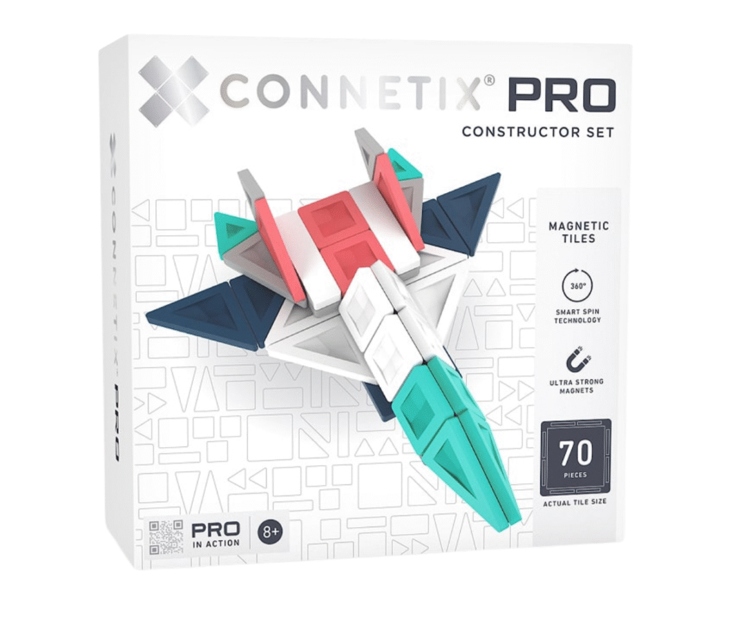 Connetix PRO 70-osaline magnetklotside komplekt kaasaegsetes värvitoonides laual