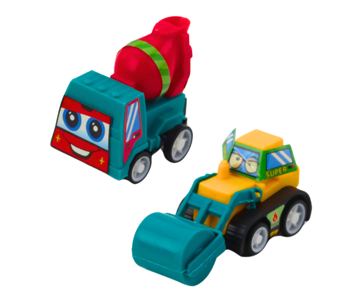 Lastele mõeldud ehitusautode komplekt mootoriga ja liikuvate osadega