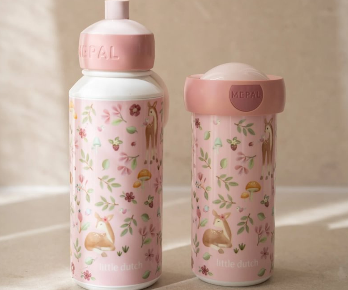 Little Dutch pop-up joogipudel roosas toonis, sobib kooli ja lasteaeda