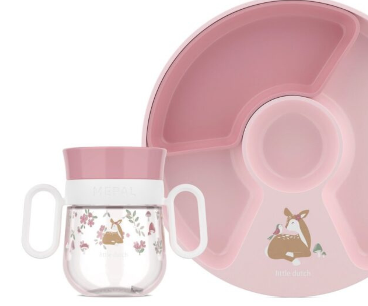 Kaunilt pakitud Fairy Garden laste sööginõude komplekt ideaalseks kingituseks