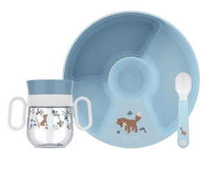 Little Dutch Forest Friends laste sööginõude komplekt kolmeosaline metsaelanike kujundusega