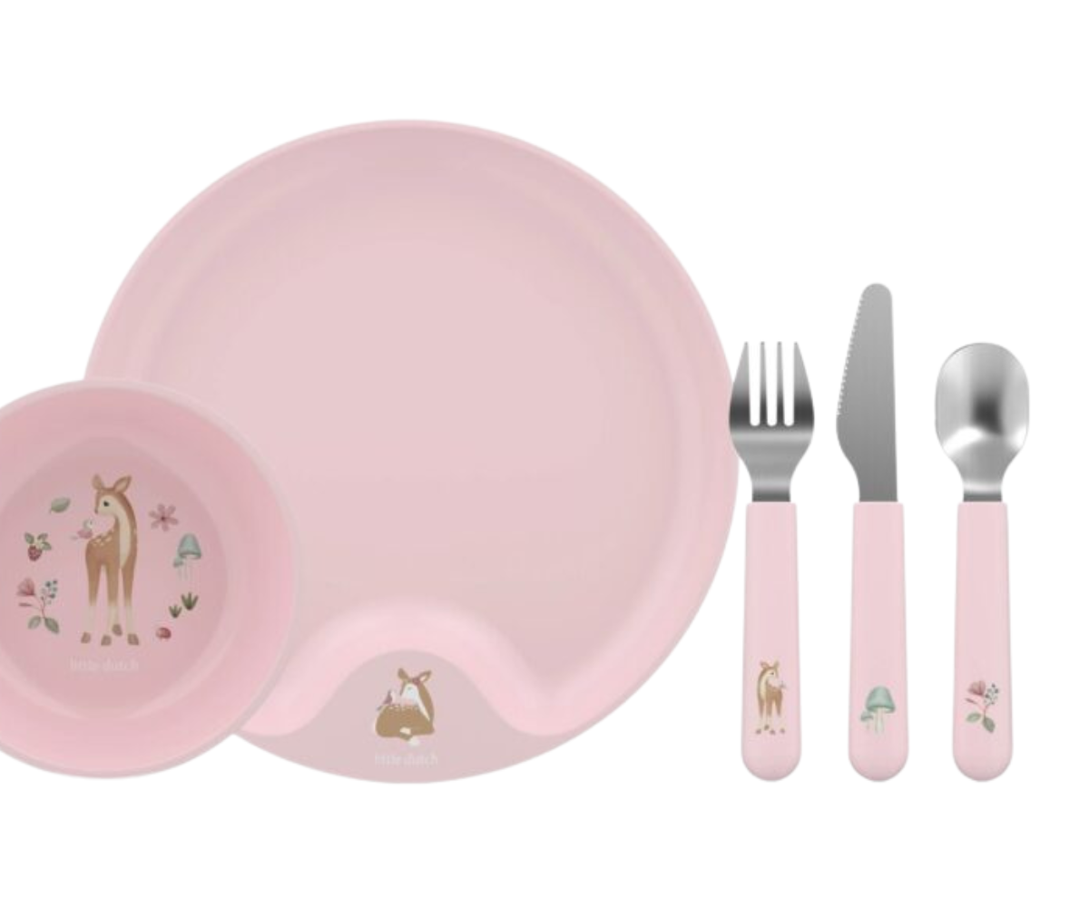 Little Dutch Fairy Garden sööginõude komplekt kaunis kinkepakendis väikesele toidunautijale