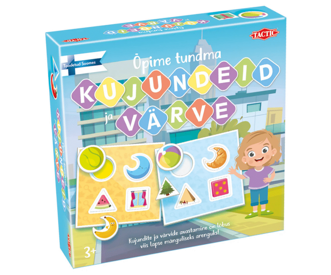 Lauamäng Õpime tundma kujundeid ja värve – Tactic värvilised mängulauad ja kujundiplaadid