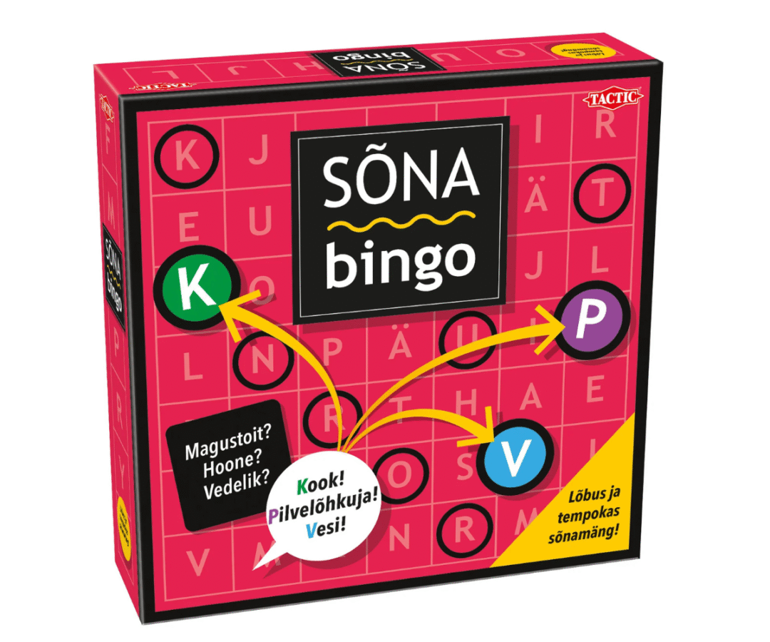 Tactic lauamäng Sõna Bingo – kiire ja lõbus sõnamäng kogu perele