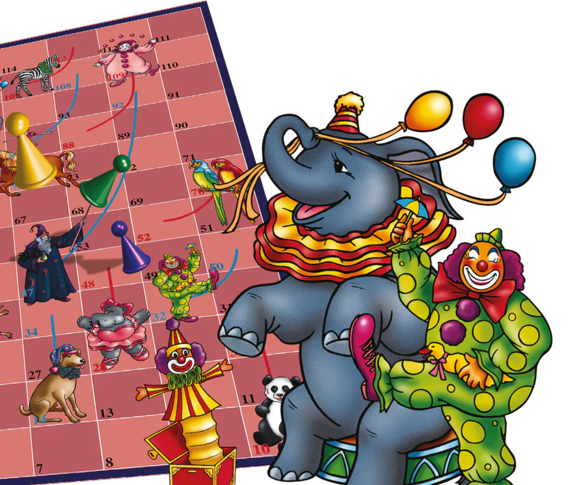 Tactic Tsirkus lauamängu karp ja mängukomplekt – perele mõeldud lõbus ajaviide