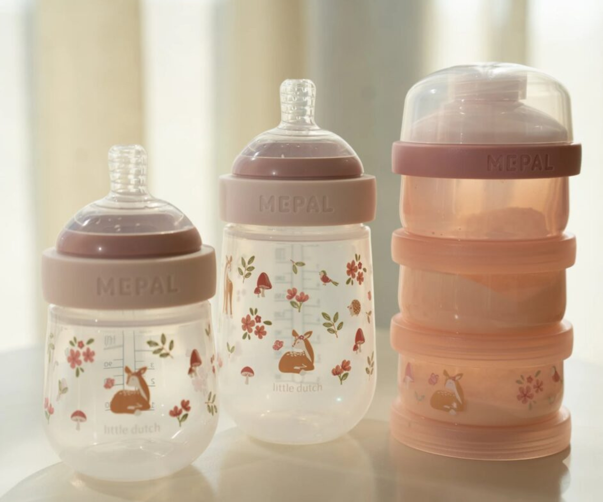 Lutipudel 165ml Fairy Garden – Little Dutch Beebi lutipudel pehme silikoonluti ja koolikutevastase klapiga mugavaks toitmiseks