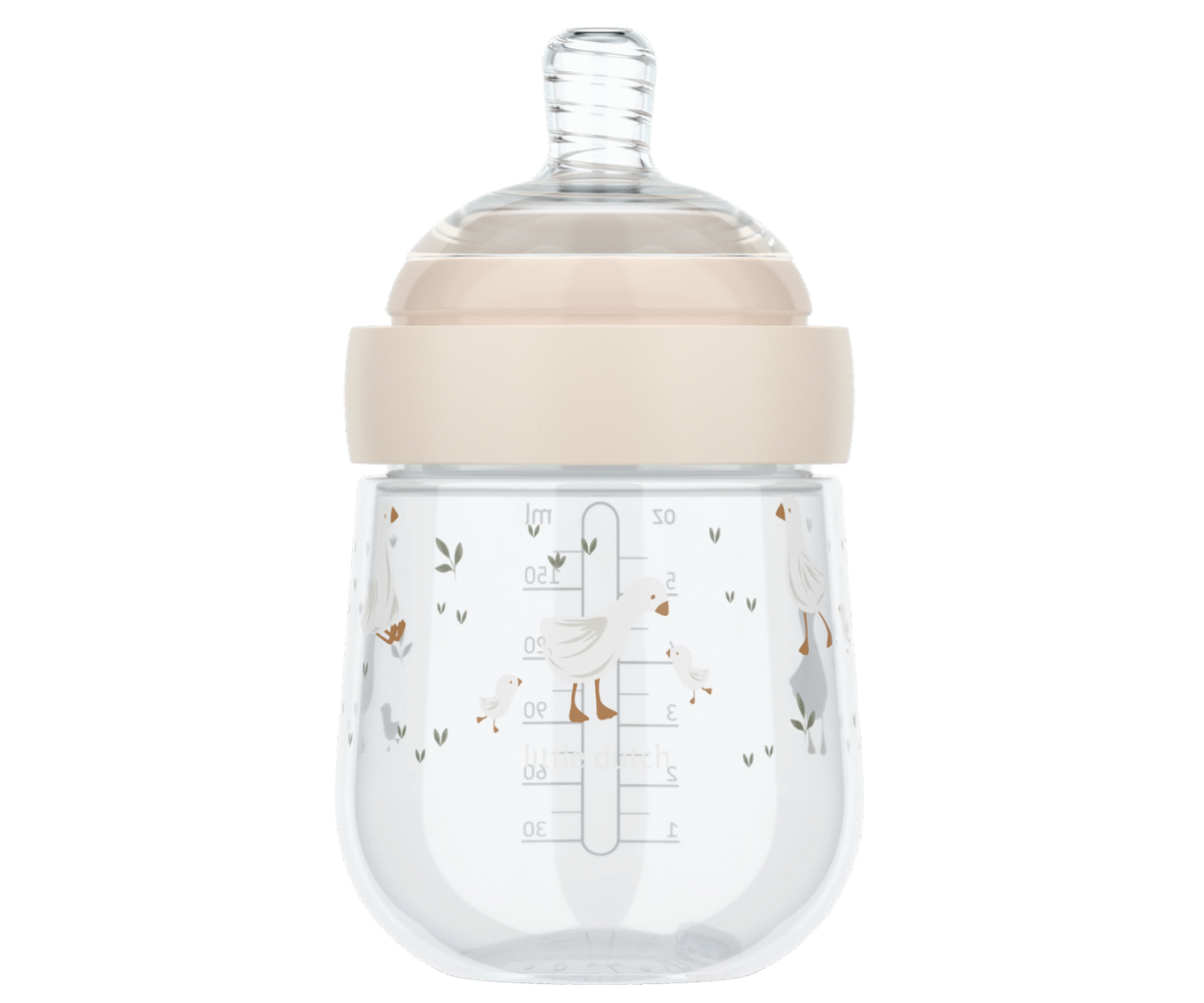 Ergonoomilise kujuga BPA-vaba lutipudel beebile mugavaks toitmiseks