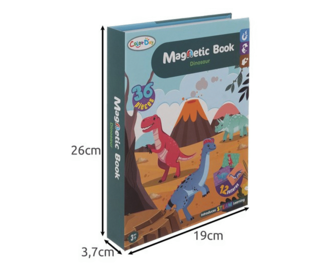 Magnetraamat puslemäng Dinosaurused 36-osaline
