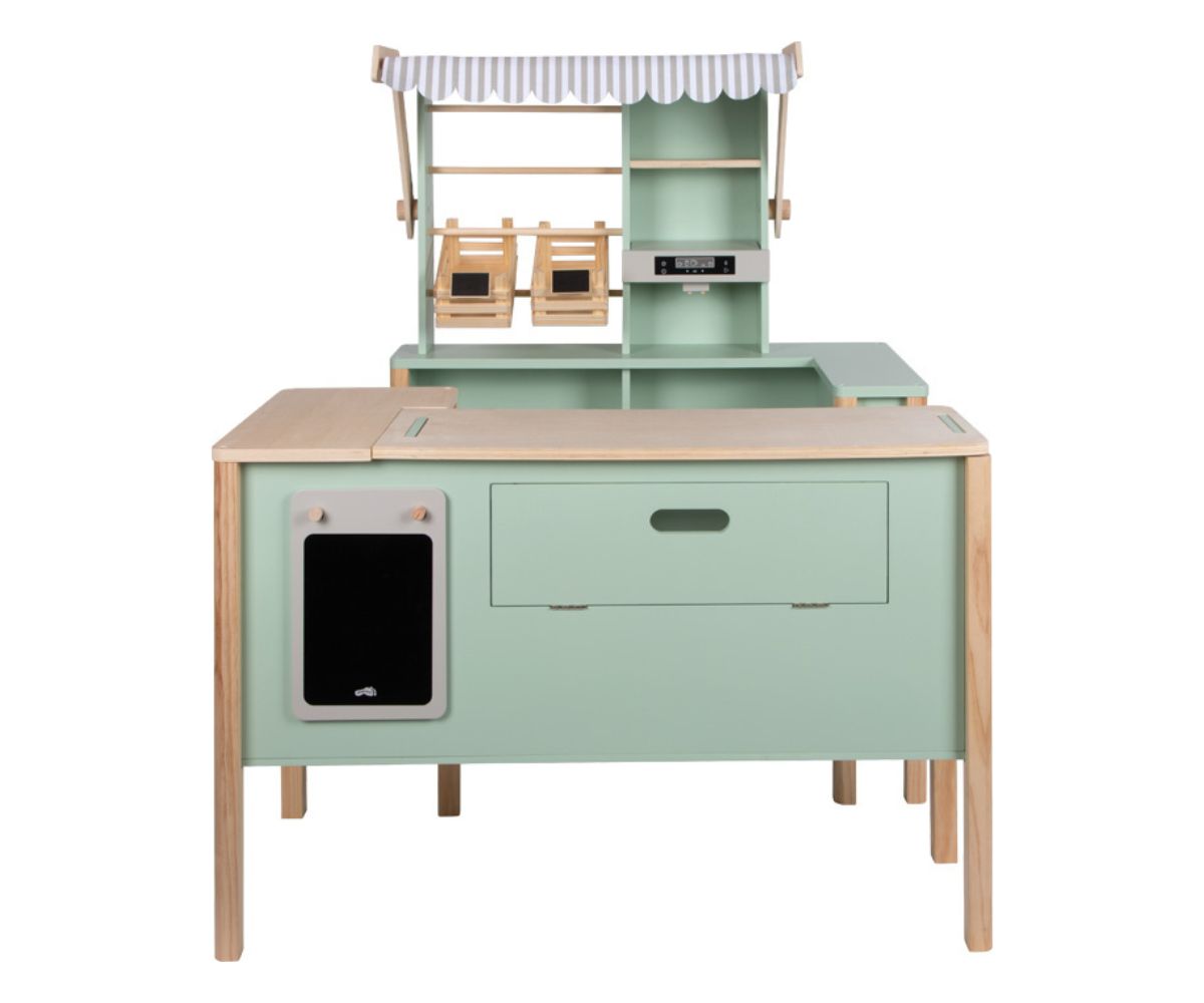 Mängupood ja köök moodulitega Fresh GREEN 106cm Small foot 3