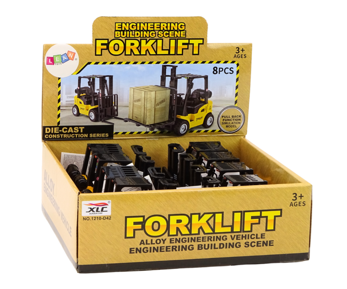 Metallist tõstuk mehhaanilise sõiduga kinkepakendis töömasin lastele