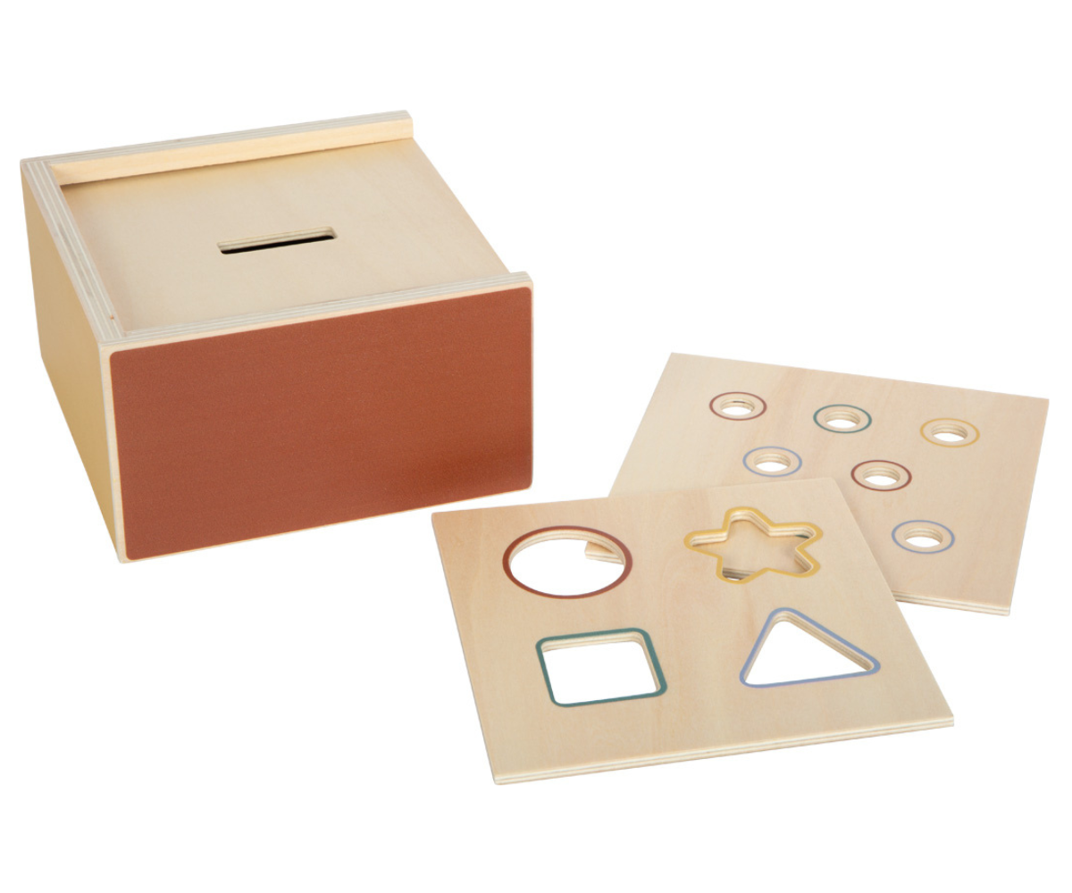 Small Foot Montessori kujundimäng koos värviliste klotsidega