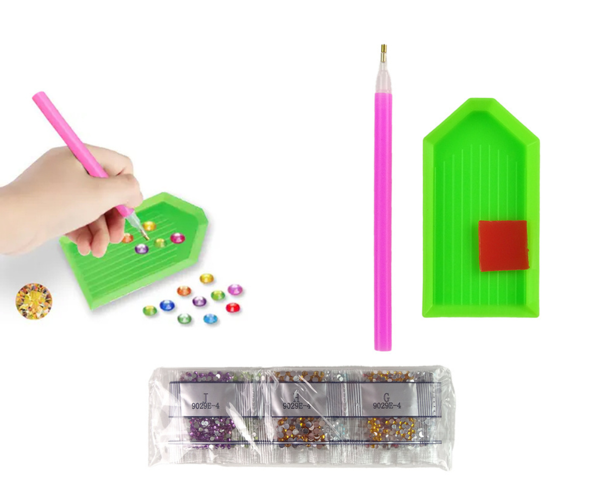 Mosaiikmäng teemantite liimimiseks Dinosaurused